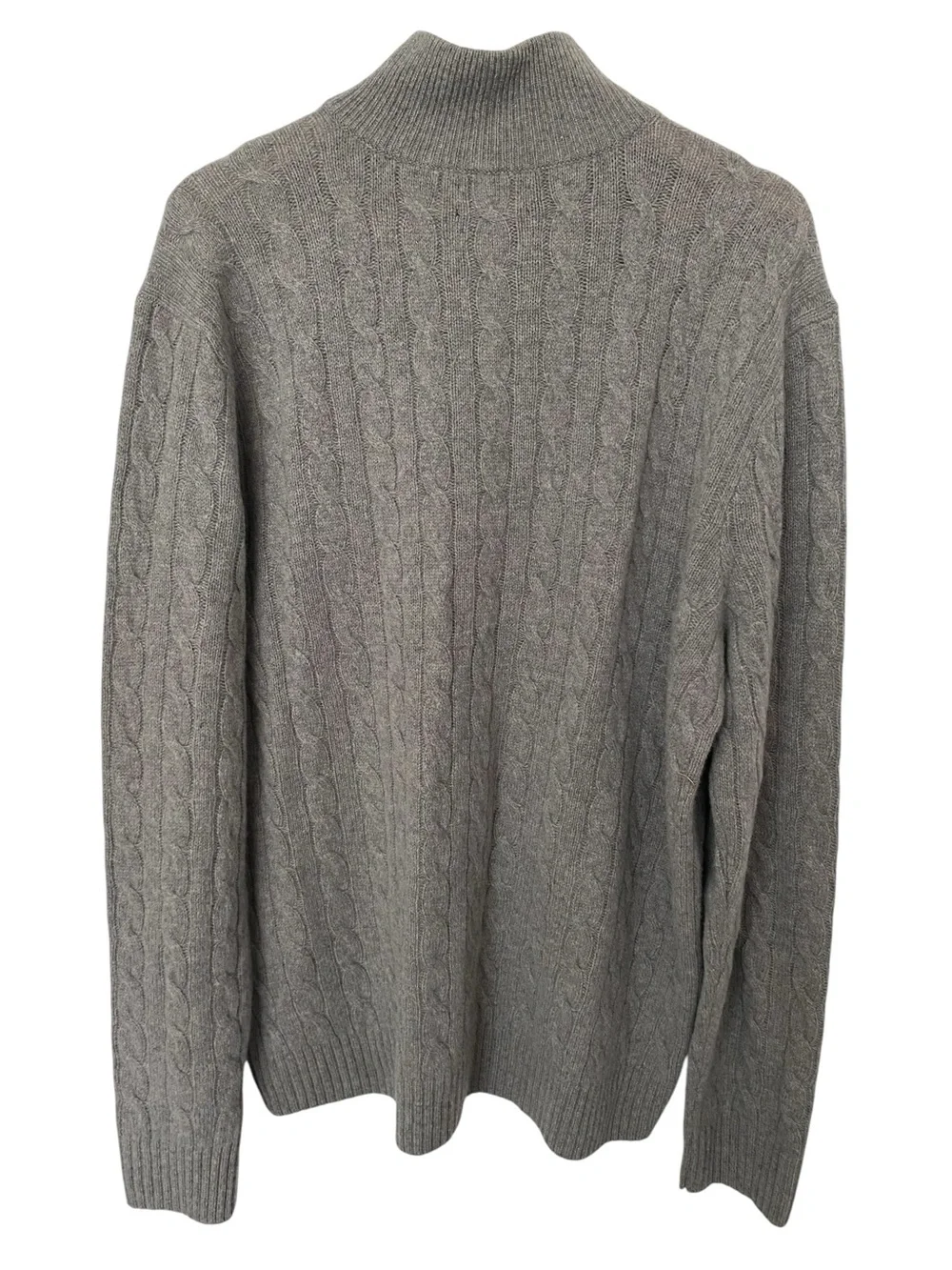 POLO RALP LAUREN WOOL CASHMERE BLEND CABLE KNIT SWEATER MENS SZ XL